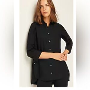 J. Jill Black SIDE-BUTTON STEPPED-HEM TUNIC